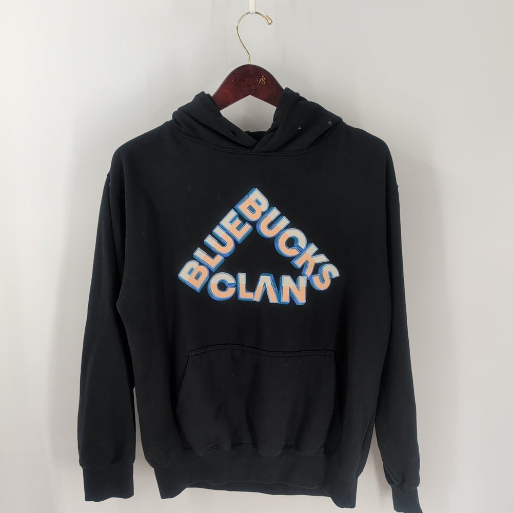 Blue Bucks Clan We Get Bands For Fun Music Graphic‎ Pullover Hoodie Black Size S
